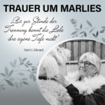 Trauer um Marlies